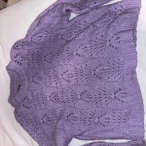 Aerie Lavender Knit Sweater